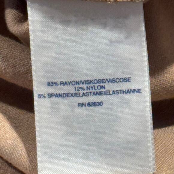 Lands End Dress Ponte Sheath Animal Boho Classic Neutral Earthy Brown Black 12 - Picture 4 of 8